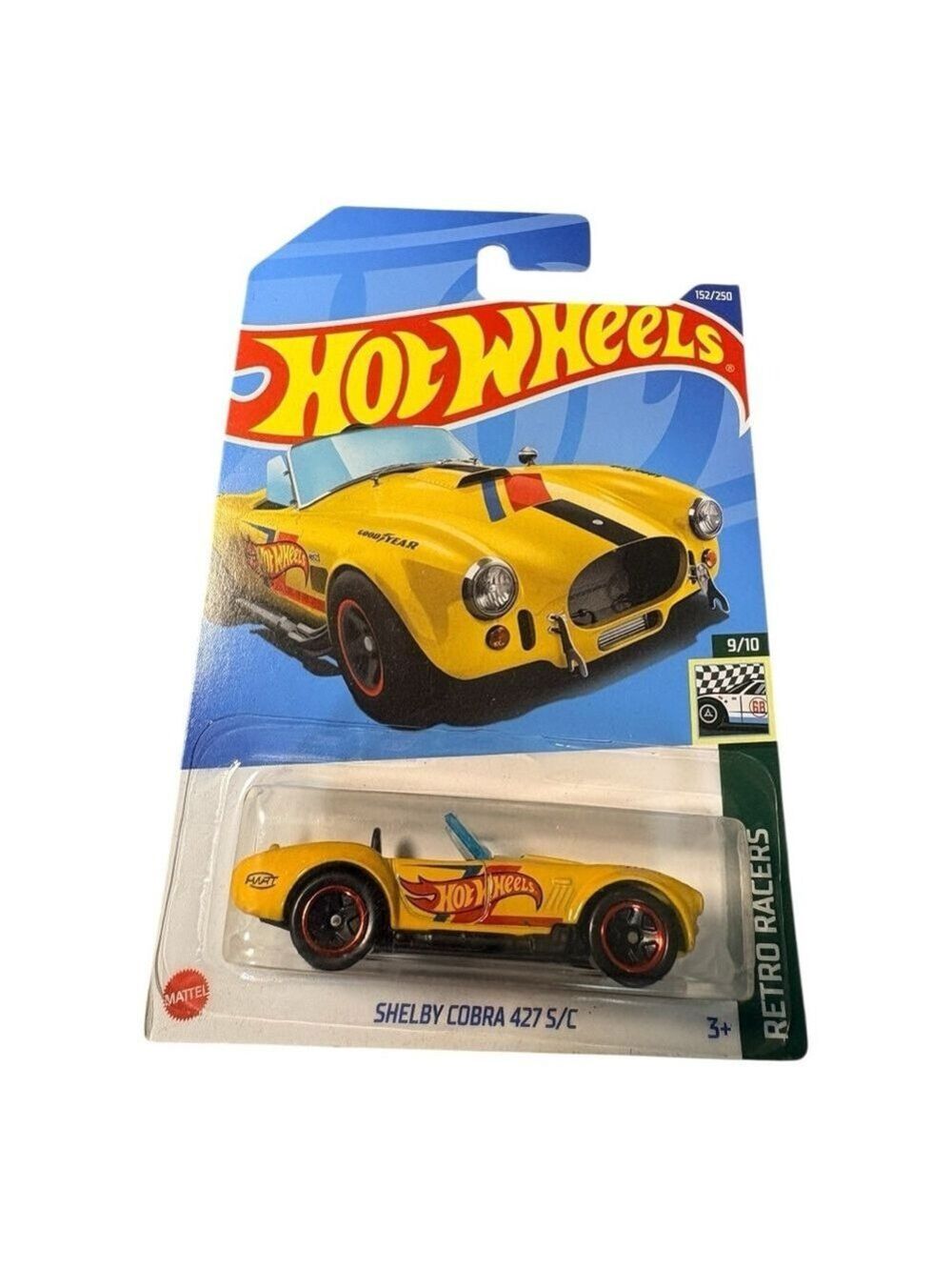 Mattel Hot Wheels Yellow Shelby Cobra 427 S/C NEW